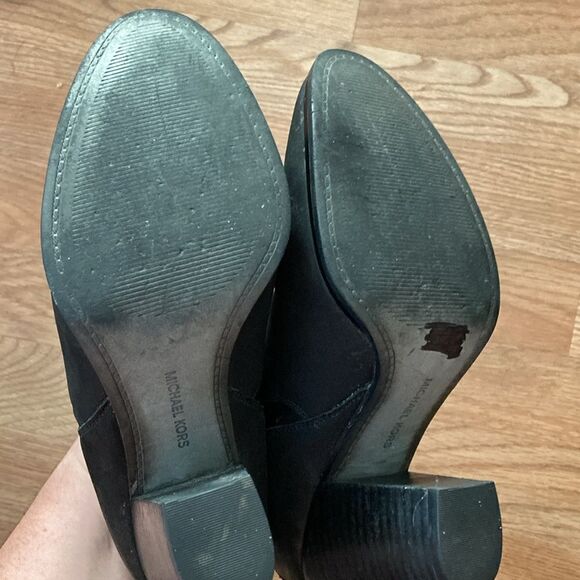 Michael Kors Black Leather Heels Sz 7 - Picture 7 of 9